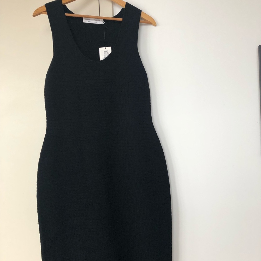 Proenza Schouler black midi dress size L